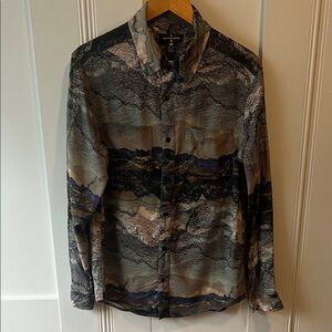 Target Men's Earth Tone Pattern Shirt